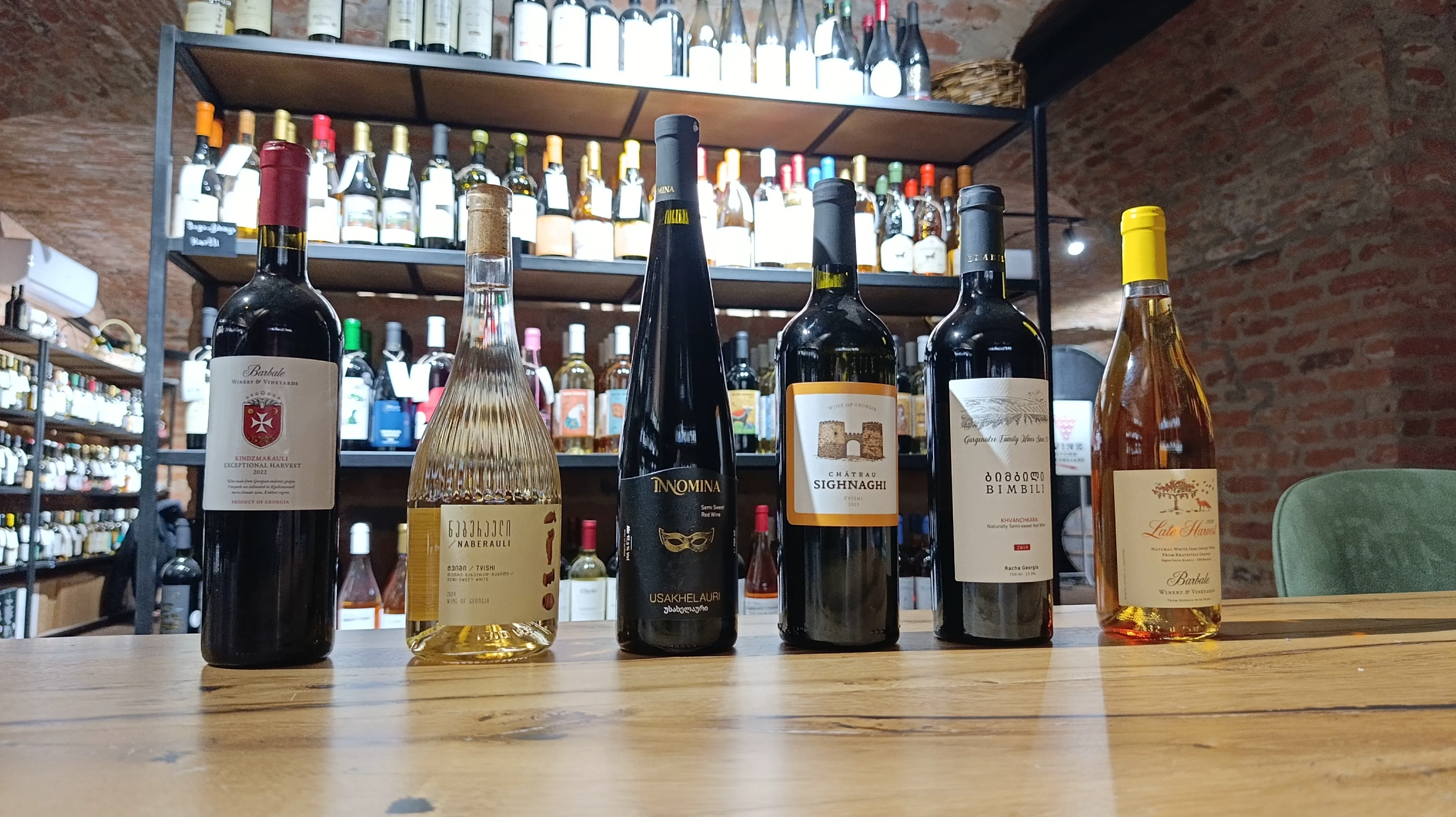 Semi-sweet wines collection